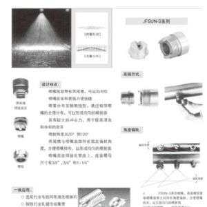 帶燕尾槽扇形噴嘴